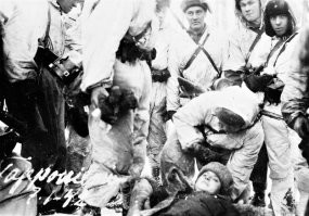 каждому овощу своя карма- злые финны помогают раненой советской медсестре...она надо думать в шоке,или  в "..опе" от такогорожи вроде достаточно доброжелательные