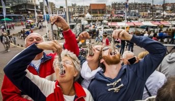 В каждой стране таких праздников пруд-пруди. Не думаю, что выбраны самые интересные. На меня лично произвел впечатление "Vlaggetjesdag" или день селедки в Нидерландах. Он проходит в первую субботу июня. Малосольную селедку свежего вылова (безумно вкусную) едет все и везде. Вот таким способом. Это охренительно вкусно и под пиво, как любят местные, ну и под водку, как люблю я)