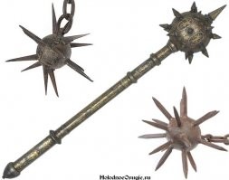 Вообще, моргенштерн (утренняя звезда с немецкого) - ударное оружие в виде шара с шипами, может применяться как навершие палицы, например, или на цепи с рукояткой. Всё остальное как-то не очень.