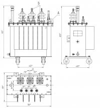 Рассмотришь "двадцать пятый"? Расстояние между вводами 170 мм. Это голубь перемкнёт. А сгорел орёл!  Кстати, почти специально от птиц и сусликов существует защита АПВ. Шварк, защита сработала, дохлый птиц отвалился, линия снова включилась.