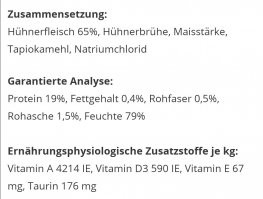 Ну с одинаковым составом вы явно погорячились. Вы б хотели сам питаться одним ролтоном, мюслями 
и сухим мясом с пакетика?

Вы  про осетр написали, вот я вам про тунец и ответила. А так ассорти палета на 100 штук, в день трескает 3 штуки. Курица, тунец, морепродукты, говядина.
Для сравнения состав канина и консервы