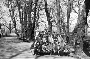 Май 1984. Поездка в Ленинград. группа учащихся московского МАПТ.