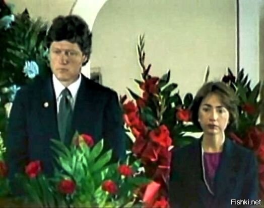 Губернатор штата Арканзас Билл Клинтон с супругой Хиллари. Вроде начало 80-х.