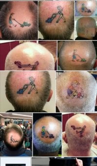 Одна на миллион?
Да ладно?
Все Яндекс картинки забиты подобными фотками.

Забор
Лысина
Белая ворона