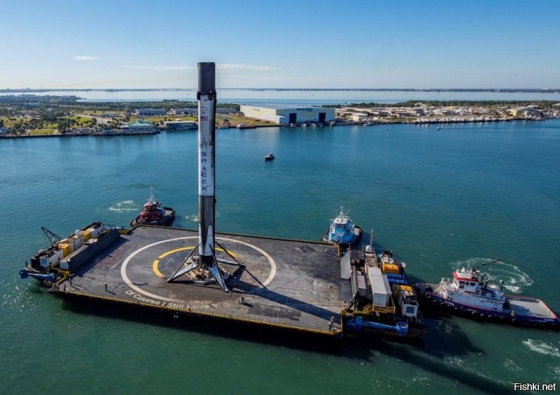 Не надо смешивать в кучу парашютную и вертикальную ракетную посадки.
Сегодня первая ступень ракеты Falcon 9 с высоты 170 км садится почти в центр посадочной площадки диаметром 45 метров, что на земле, что на плавучей платформе.