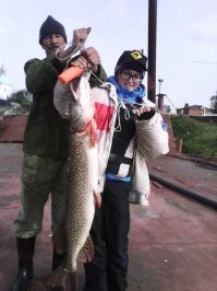 Сынуля сам больше часа вываживал.