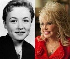 А Долли Партон без грима моложе на много лет..