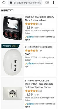 Итальянский амазон по запросу "купить розетку"
А в отелях ставят "общеевропейские" или дают переходники.