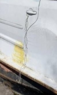 Это он так якорь привязал?