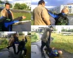 Мужчина заставил грабителя визжать от страха