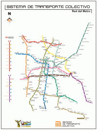 Это и есть карта метро Мехико.