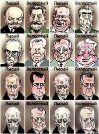 25 русских царей, императоров, руководителей, президентов, выстроенных по росту