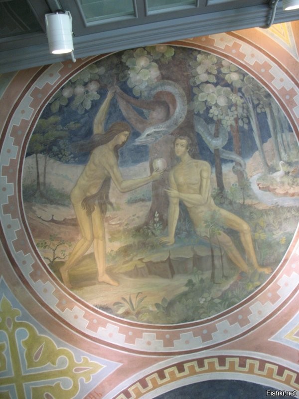 Церковь Бориса и Глеба в Кидекше.
Росписи . Фрагментарные фрески со времени постройки.