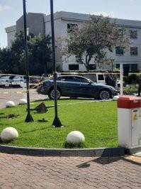 “The driver of the CIT vehicle managed to evade the robbers for a while but later stopped in wait for the robbers. The robbers fled without taking any money. No arrests have yet been made.”