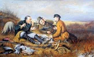 Это Коля, Ваня и Андрюша. 
А вот Петя явно был с Марусей... Иначе за что ему 20 грибов досталось?