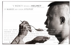 «Не надеваю шлем – он портит причёску», «Не надеваю шлем – выгляжу в нём глупо», «Не надеваю шлем – он выглядит не круто».