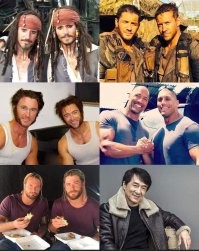 Звезды кино и их дублеры 