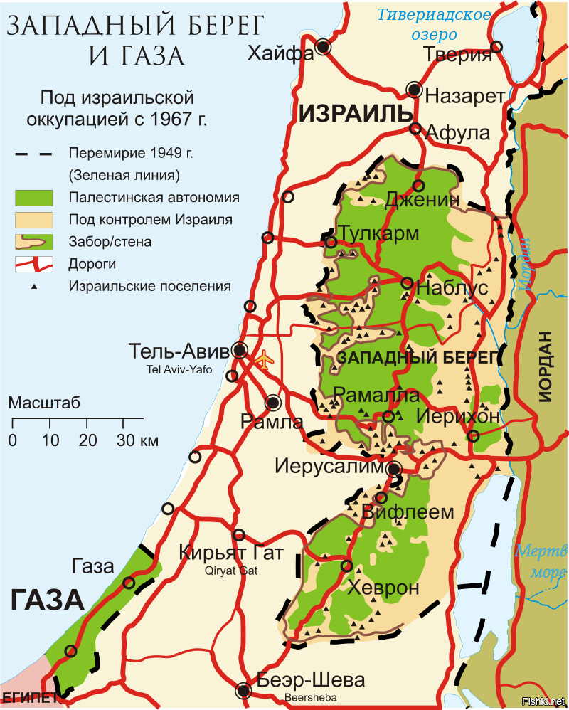 Этническая карта израиля