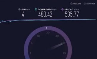 Сейчас замерил спидтестом