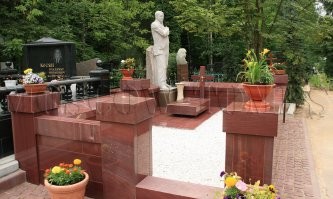 Вставлю свои пять копеек!
Был на кладбище на 9 мая. Одурел когда увидел надгробия из мрамора от 100 до 500 000 рублей.
Но больше поражает другое!
Зачем спрашивается умершим делаются такие огромные дорогие надгробия? Тем более по соседству с обычными покосившимися от времени крестиками и изгородями?
Всё так красиво, на первой полосе, пихты растут!
А потому что кругом капитализм! Все преследуют личную выгоду, обогащение и желание показать, что ты лучше богаче и круче других!
Вот другое дело та же Америка! Где кругом только одни белые крестики у всех и всё чётко и по номерам и все равны. Нет таких кто ровнее других.
Я бы еще понял, что они какие-нибудь викинги или египтяне, которые из религиозных побуждений себе и золото клали, и оружие и баб даже, ибо верили в загробную жизнь!
А тут что? С собой на тот свет-то не заберешь!