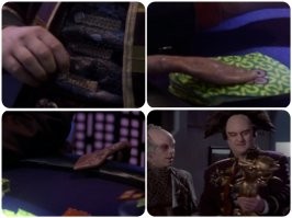 А вот если вспомнить, как Моллари в карты жульничал в 21 серии первого сезона...