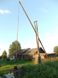 ну система на подобии колодца с ведром и ядро оставалось только закатить.