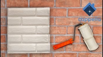 Имитация кирпичной кладки из гипсовой штукатурки своими руками