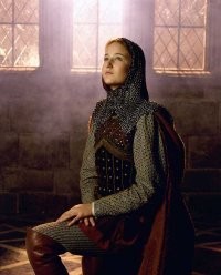 Лили Собески в роли Жанны Д`Арк
Возраст героини: 18 лет
Возраст актрисы на момент съёмок: 18 лет