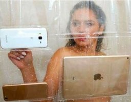 У неё уже есть два смартфона. Ну нафига ей ещё и планшет нужен был?.