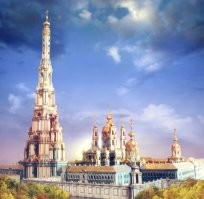 У Смольного собора в Санкт-Петербурге Растрелли спроектировал ещё колокольню небывалой высоты. Был заложен фундамент под неё, но из-за недостаточного финансирования с началом Семилетней войны с Пруссией строительные работы замедлились. Собор достроили уже при Николае 1-м, а колокольню решили не строить совсем.