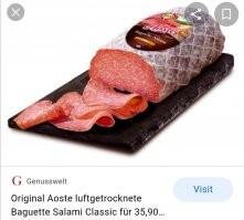 У нас делают (ну точнее привозят с Франции или с югов) так и называется Багет салями.
А вобще сейчас этих форм и размеров и в виде зверей, ракет, машин и чего хочешь.