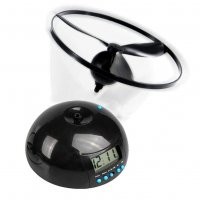 Будильник запускает пропеллер и звенит пока его не поймаешь и не вставишь обратно.