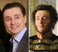 Где Пушкин, где Безруков - одно лицо. Типа сарказм на тему грима.