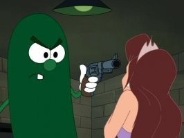 Суровый огурец. Напомнило...