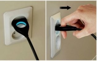 Ага, а кто розетку будет  придерживать? есть куевые розетки которые вылетают с корнем,устройство для счета покупок нужная вещь бывает ценника нет на товаре