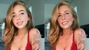 Зачем эта 12 летняя девочка превратила себя  в 50 летнюю:sticker-043: