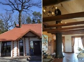 Плохая идея. 
Дерево качается и толстеет со временем.