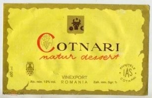 Да, только КОтнари. Еще румынский же Мурфатлар, в такой же по форме бутылке.