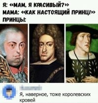 Принцессы там тоже особо не блистали. Это всё из-за ограниченного числа тех самых принцев и принцесс, следствие близкородственных связей. Если бы не конюхи и шуты со свежей спер... кровью, вообще неизвестно что бы было.