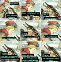 Не ищите здесь смысл. Здесь в основном маразм