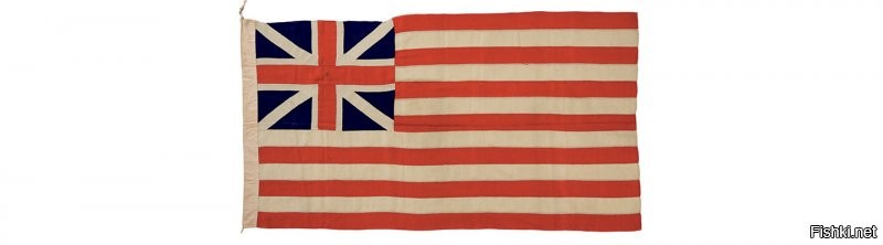 На картинке флаг образца 1896г.
В 1775 официальный флаг США был такой: