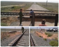 "Вел, вел, и за какой-то деревней дорога уперлась в жд переезд, а за переездом блок, и дорога оборвалась, ее просто не стало" 

Гораздо веселее, когда дорог, вроде бы и есть, но не проехать. 

Вот, тут раньше был переезд: