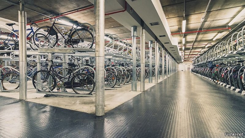 ВОТ велопарковки, а не то что напихано в посте