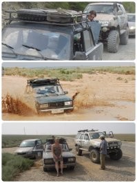 Жигули я бы ещё перетащил, а вот третью машину...