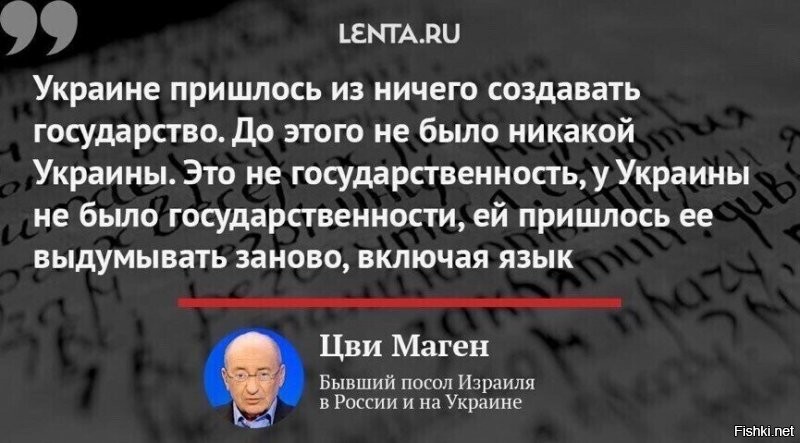 Вот чувствуется - дипломат. Так иносказательно сказал - " создали непойми что из говна (пардон - кизяка) и палок, а так же двух дебилов, назвали Украиной""