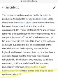 Фильм есть на трекере.Но повторюсь кинематограф своеобразный,но как бы посмотреть на возможное развитие ситуации стоит. 
===
Кстати да   в 1979 году весь научный мир (включая западный) с пеной у рта доказывал, что вспышка сибирской язвы в Свердловске была «мамой клянусь природная». Даже схожее с ВОЗовским расследование было   см. скрин. 
А потом Ельцин в 1992 признался что сам в свое время помогал пудрить мозг всему миру, и что это таки была лабораторная утечка
=====
Когда нибудь и по короне чего напишут :-)