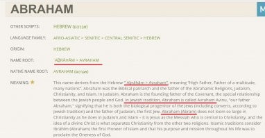 Не срача ради, а истины для.

Related names: 
hebrew - Avraham, Avram.

источник (и картинок тоже): 

ещё:
VARIANTS: Ab, Abarran, Abe , Aberham, Abey, Abie, Abrahamo, Abrahan, Abrahim, Abram , Abrami, Abramo, Abrams, Abran, Avi , Avraham, Avram, Avrom, Brahm, Bram, Ebrahim, Ibrahim  

источник: 

Что даёт нам право считать, что как его ни назови - Эйб, Эйв, Эйви, Эйби, Абрахам, Аврам, Авраам - всё будет относиться к одному имени.