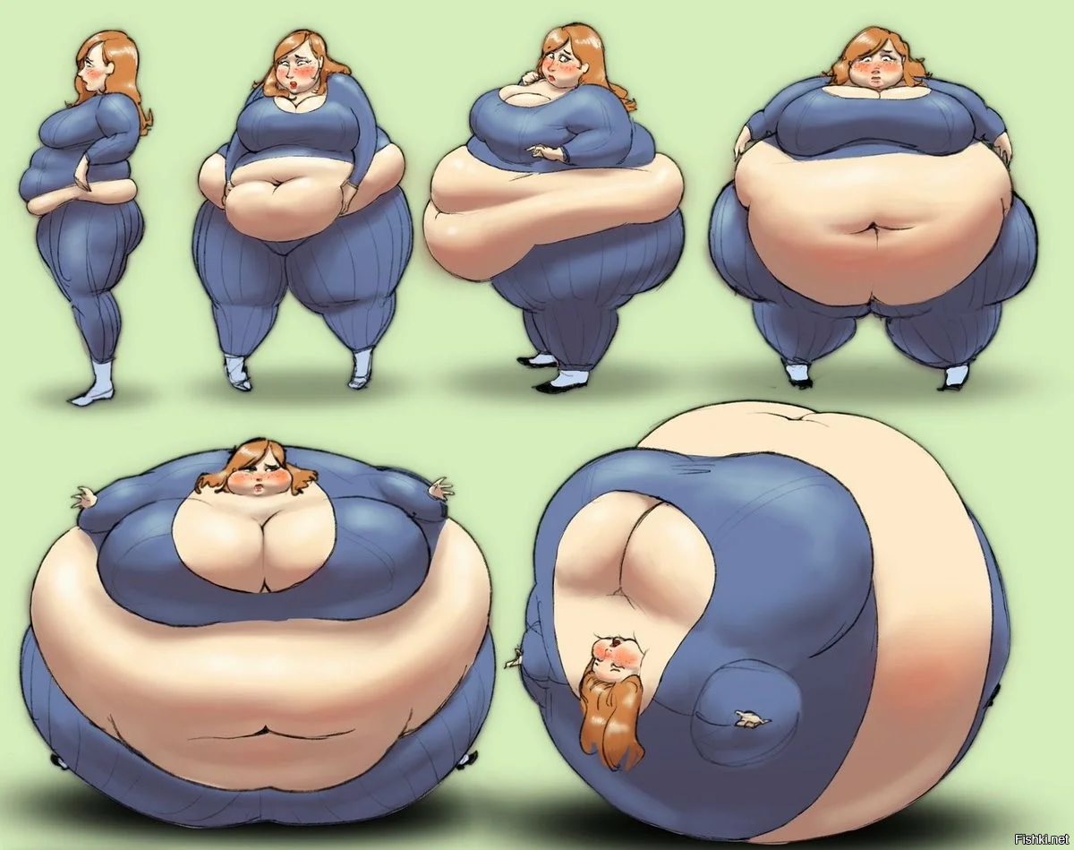 Толстая девушка толстеет арт
