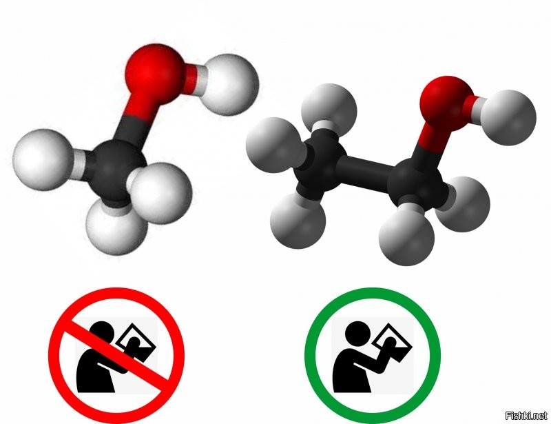 "Метиловый и этиловый спирт - большая разница"
------------
Конечно большая. Нам-то не знать