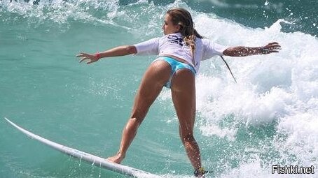 В женском серфинге главное - правильный ракурс.